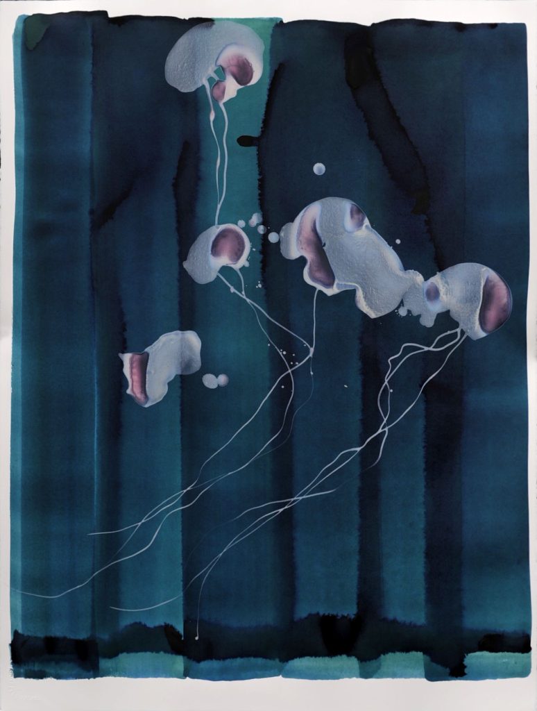Magda Krawcewicz ist Malerin und Bildhauerin. Sie widmet ihre Kunst den existenziellen Fragen wie dem Alleinsein, Melancholie u. Verletzlichkeit.