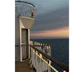 Abends auf dem Schiff (Abzug auf Alu-Dibond) von Reiner Maria Borchard